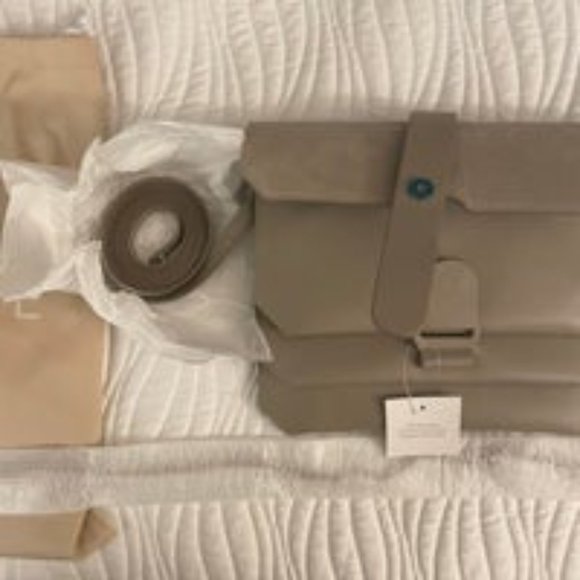 NWT Senreve Mixed Crossbody Bag in Pebbled Sand